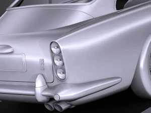 Aston Martin DB5 1963 lowpoly 3D Model