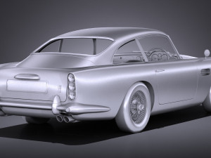 Aston Martin DB5 1963 lowpoly 3D मॉडल