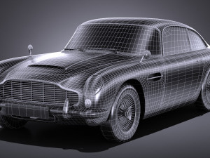 Aston Martin DB5 1963 lowpoly 3D मॉडल