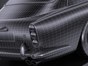 Aston Martin DB5 1963 lowpoly 3D Model