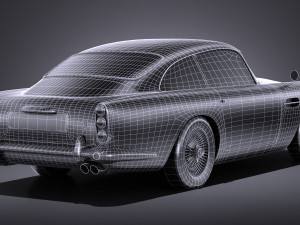 Aston Martin DB5 1963 lowpoly 3D मॉडल