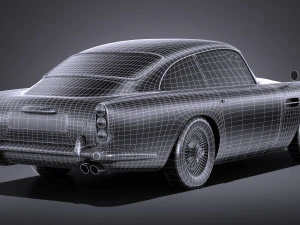 Aston Martin DB5 1963 lowpoly 3D Model