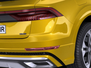 Audi Q8 S-line 2019 lowpoly 3D Model