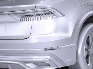 Audi Q8 S-line 2019 lowpoly 3D Model