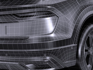 Audi Q8 S-line 2019 lowpoly 3D Model