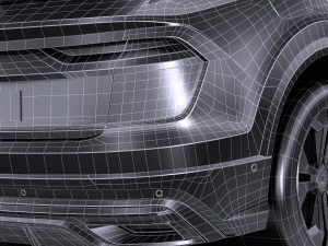 Audi Q8 S-line 2019 lowpoly 3D Model