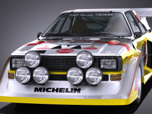 Audi Sport Quattro S1 E2 lowpoly 3D 模型