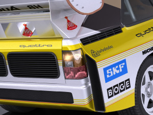 Audi Sport Quattro S1 E2 lowpoly 3D 模型