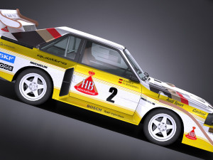 Audi Sport Quattro S1 E2 lowpoly 3D 模型