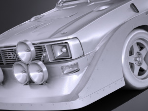 Audi Sport Quattro S1 E2 lowpoly 3D 模型