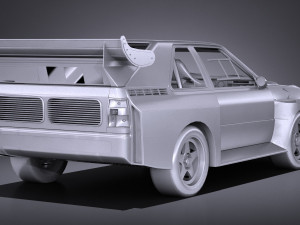 Audi Sport Quattro S1 E2 lowpoly 3D 模型