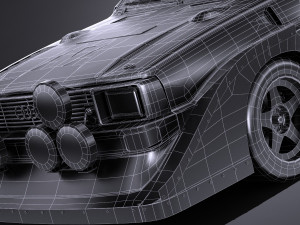 Audi Sport Quattro S1 E2 lowpoly 3D 模型