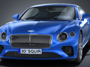 Bentley Continental GT 2018 lowpoly 3D Modell