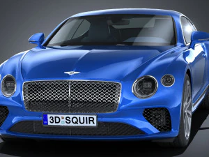 Bentley Continental GT 2018 lowpoly 3D Model