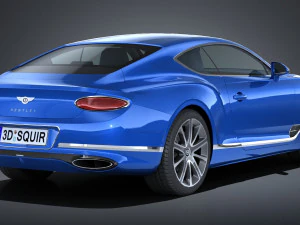 Bentley Continental GT 2018 lowpoly 3D Model