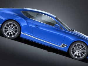 Bentley Continental GT 2018 lowpoly 3D Model