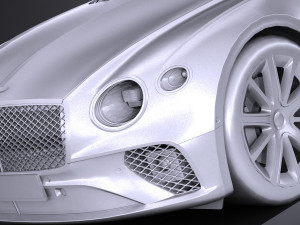 Bentley Continental GT 2018 lowpoly 3D Modell