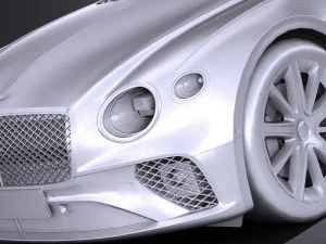 Bentley Continental GT 2018 lowpoly 3D Model