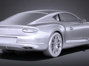 Bentley Continental GT 2018 lowpoly 3D Model