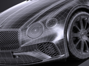 Bentley Continental GT 2018 lowpoly 3D Modell