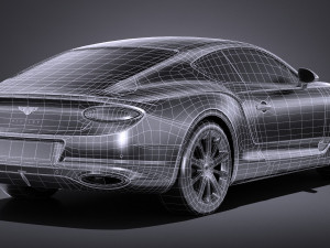 Bentley Continental GT 2018 lowpoly 3D Modell
