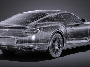 Bentley Continental GT 2018 lowpoly 3D Model