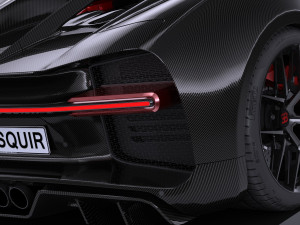 Bugatti Chiron Sport 2019 lowpoly Model 3D
