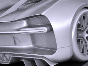 Bugatti Chiron Sport 2019 lowpoly Model 3D