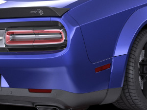 Dodge Challenger SRT Hellcat 2019 lowpoly 3D Model