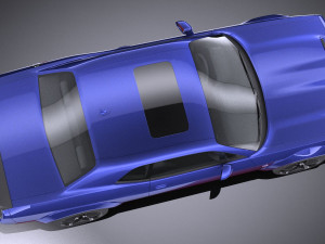 Dodge Challenger SRT Hellcat 2019 lowpoly 3D Model