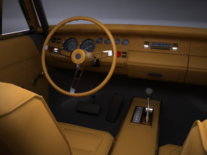Dodge Charger 1969 General Lee lowpoly 3D मॉडल