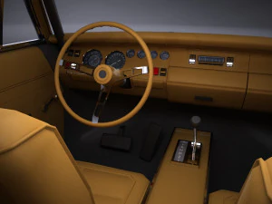 Dodge Charger 1969 General Lee lowpoly 3D Model
