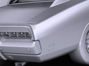 Dodge Charger 1969 General Lee lowpoly 3D मॉडल
