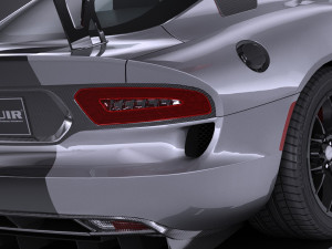Dodge Viper ACR 2016 Lowpoly 3D-Modell