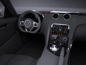 Dodge Viper ACR 2016 Lowpoly 3D Model