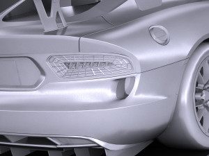 Dodge Viper ACR 2016 Lowpoly 3D-Modell