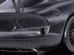 Dodge Viper ACR 2016 Lowpoly 3D-Modell