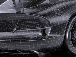 Dodge Viper ACR 2016 Lowpoly 3D Model