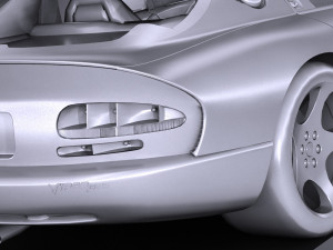 Dodge Viper GTS 1996 lowpoly 3D 模型