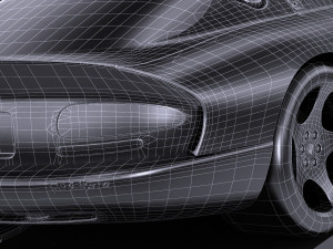 Dodge Viper GTS 1996 lowpoly 3D 模型