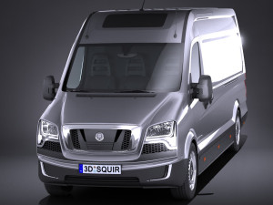 Generic Big Van 2016 lowpoly 3D मॉडल