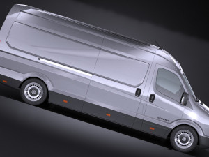 Generic Big Van 2016 lowpoly 3D मॉडल