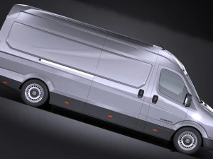 Generic Big Van 2016 lowpoly 3D Model