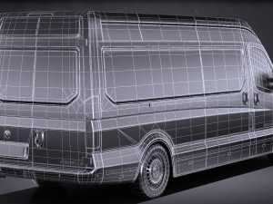 Generic Big Van 2016 lowpoly 3D मॉडल