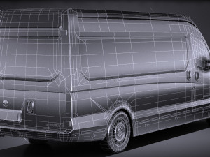 Generic Big Van 2016 lowpoly 3D मॉडल