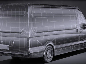 Generic Big Van 2016 lowpoly 3D Model