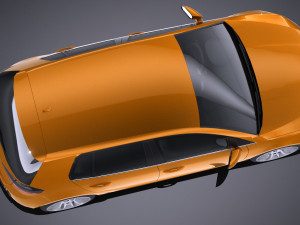 Generic Hatchback 2017 lowpoly Modelo 3D
