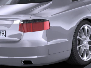 Generic Limousine 2016 lowpoly 3D Model