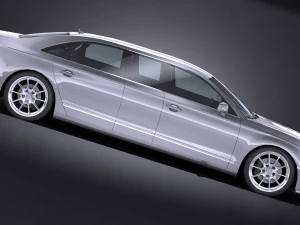 Generic Limousine 2016 lowpoly 3D Model