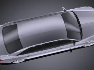 Generic Limousine 2016 lowpoly 3D Model
